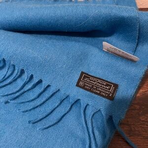 Luxurious Blue Lambswool Scarf